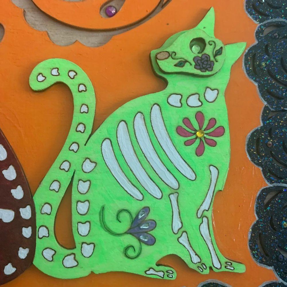 ⭐️#463 Hand Painted Wooden Halloween Sign - Picture 10 of 14